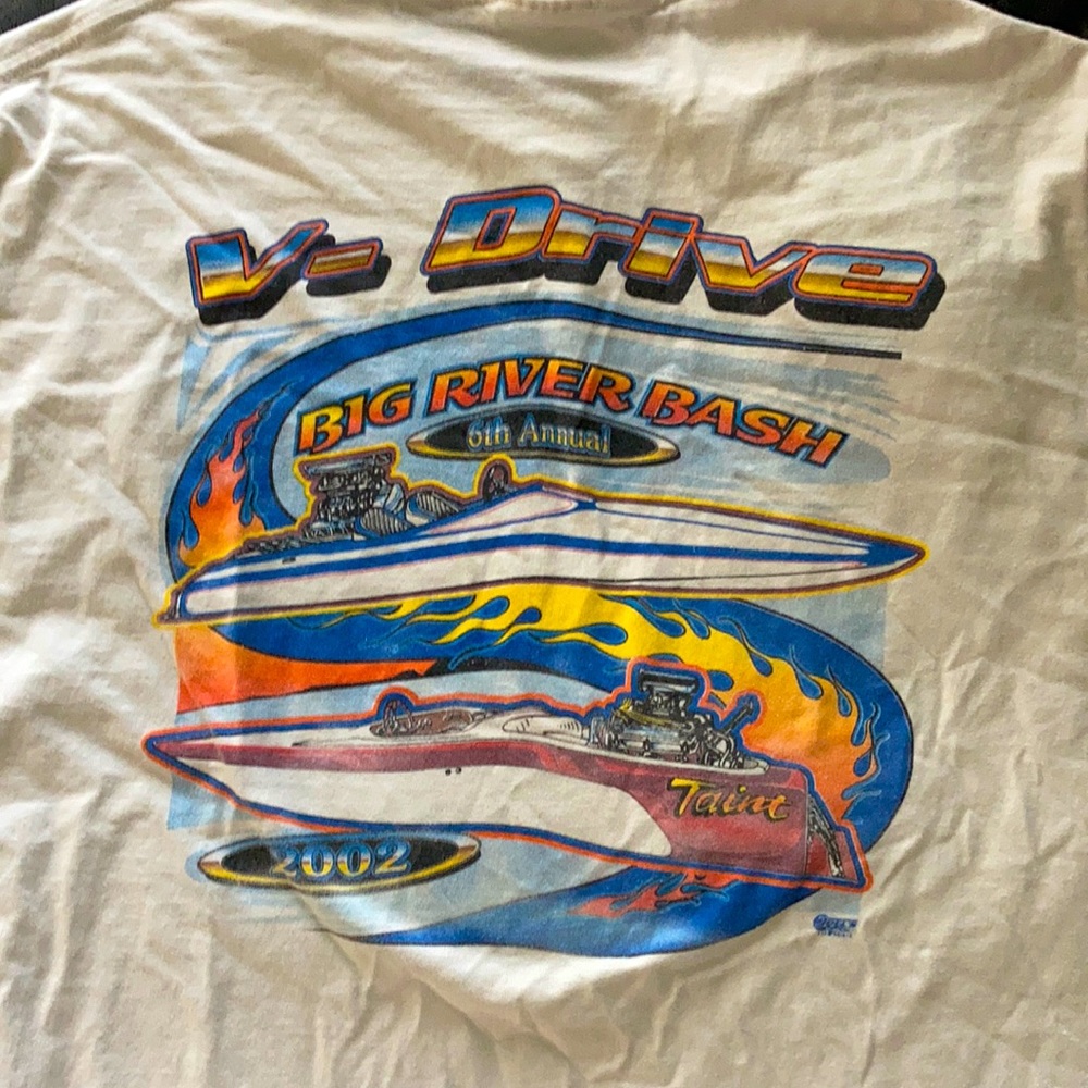 Vintage v-drive big river bash 2002 shirt